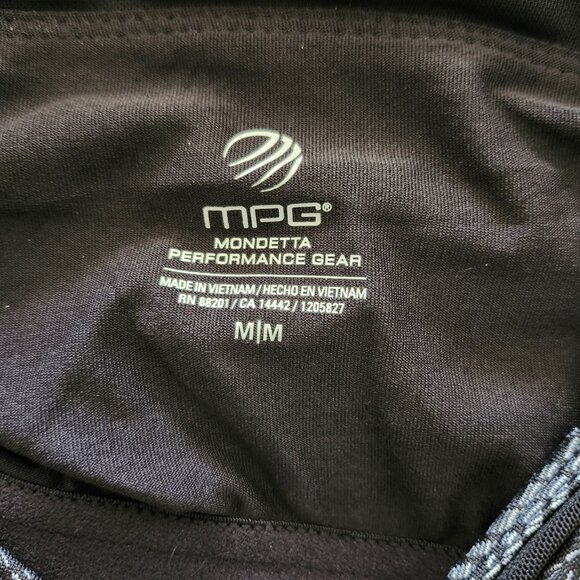MPG Mondetta Travel Dress Racerback Black Gray Built in Shelf Bra Womens Medium - Picture 8 of 10